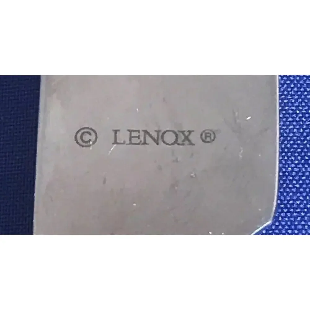 Dinner Knife : Lenox Tudor Bead Stainless Rope Edge Glossy Stainless 9 1/4”
